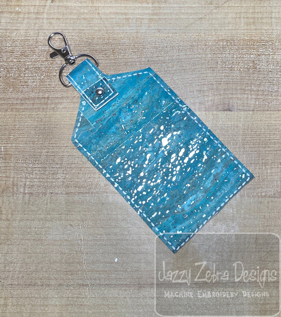Luggage tag In the hoop machine embroidery design