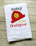 Firefighter Hat appliqué machine embroidery design