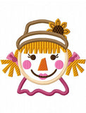 Exclusive Girl Scarecrow Appliqué embroidery Design
