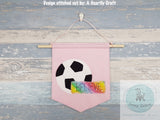 Believe saying Soccer ball Shabby Chic Bean Stitch Applique Machine Embroidery Design