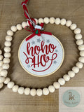 Christmas round sayings machine embroidery design set of 5