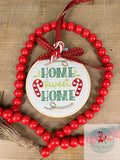 Christmas round sayings machine embroidery design set of 5