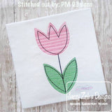 Spring Flower Sketch Machine Embroidery Design