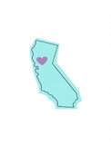 California State Sketch Embroidery Design