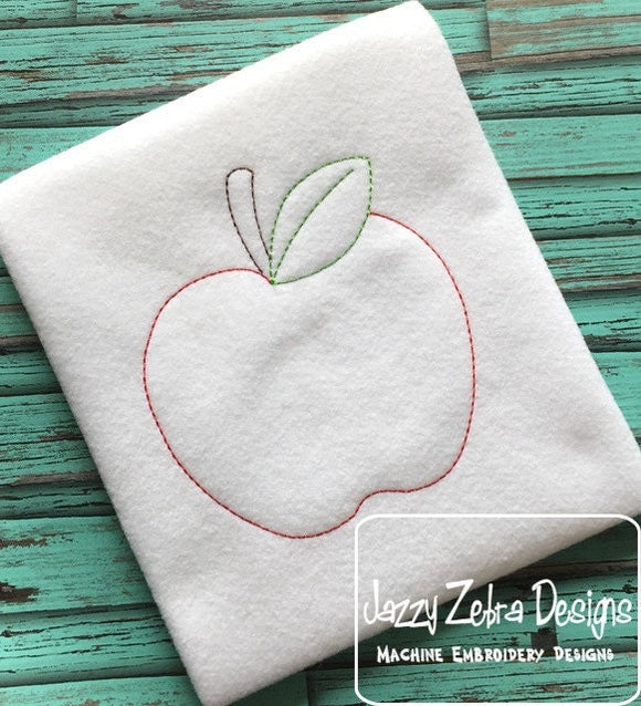 Apple vintage stitch machine embroidery design