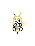 Bumble Bee applique machine embroidery design