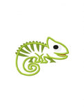 Iguana applique machine embroidery design