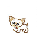 Chihuahua Dog applique machine embroidery design