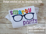 Smarty Pants machine embroidery design