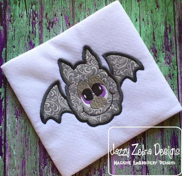 Goofy Bat applique machine embroidery design