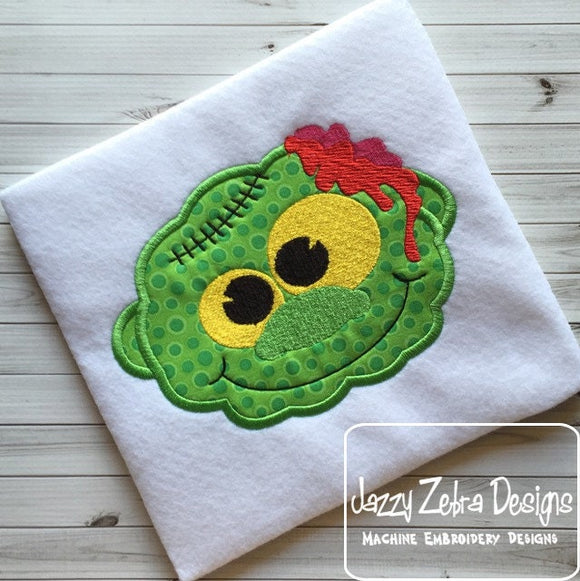 Goofy Zombie Applique Machine Embroidery Design