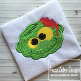 Goofy Zombie Applique Machine Embroidery Design