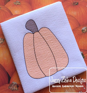 Pumpkin sketch machine embroidery design