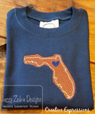 Florida State Sketch machine Embroidery Design