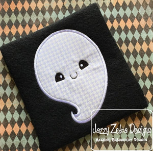 Little Ghost Applique Machine Embroidery Design