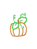 Fall Pumpkin applique machine embroidery design