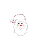 Santa appliqué vintage stitch machine embroidery design