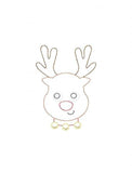 Reindeer vintage stitch machine embroidery design