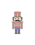 Nutcracker sketch embroidery design