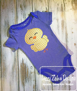 Easter Chick applique machine embroidery design