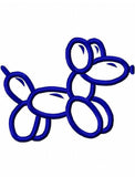 Dog balloon animal applique machine embroidery design