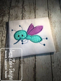Mosquito appliqué machine embroidery design