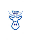 Baby Reveal Team Buck applique machine embroidery design