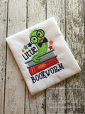 Little Bookworm appliqué machine embroidery design