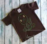 Baby Alligator vintage stitch machine embroidery design
