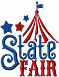 State Fair saying machine embroidery design