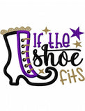 If the shoes fits saying Halloween appliqué machine embroidery design