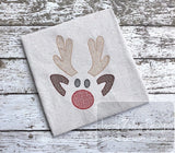 Christmas Reindeer face motif filled machine embroidery design