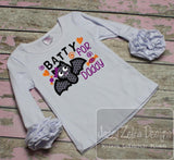 Batty for Daddy saying appliqué machine embroidery design
