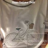 Bicycle Sketch Machine Embroidery Design