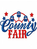 County Fair saying machine embroidery design