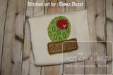 Olive you saying Olive shabby chic bean stitch appliqué machine embroidery design