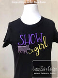 Show Girl Pig machine embroidery design