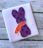 Bunny raggedy edge bean stitch shabby appliqué machine embroidery design