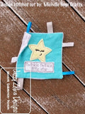 twinkle twinkle little star saying baby shabby chic bean stitch appliqué machine embroidery design