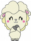 Lamb sketch machine embroidery design