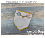 Birds with Easter Banner scrappy appliqué machine embroidery design