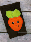 Boy Carrot with face applique machine embroidery design
