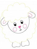 Lamb vintage stitch machine embroidery design