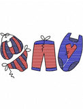3 swimsuit sketch machine embroidery design