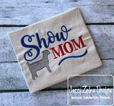 Show Mom saying Goat machine embroidery design