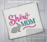 Show Mom saying Bunny machine embroidery design