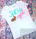 Show Girl Bunny machine embroidery design