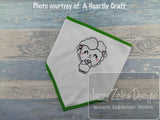 Lamb sketch machine embroidery design