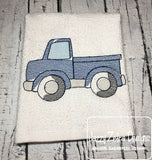 Truck sketch machine embroidery design