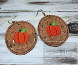 Circle blank circle earrings in the hoop machine embroidery design
